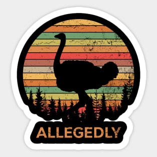 vintage allegedly Sticker